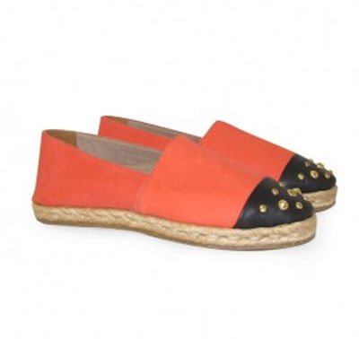 Alpargatas Paruolo de nobuck frambuesa y negro